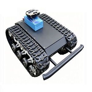 Ƙarƙashin hawan keke | Rubber & Robot Chassis da ake bin sawu